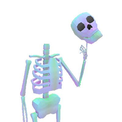 very cool skeleton